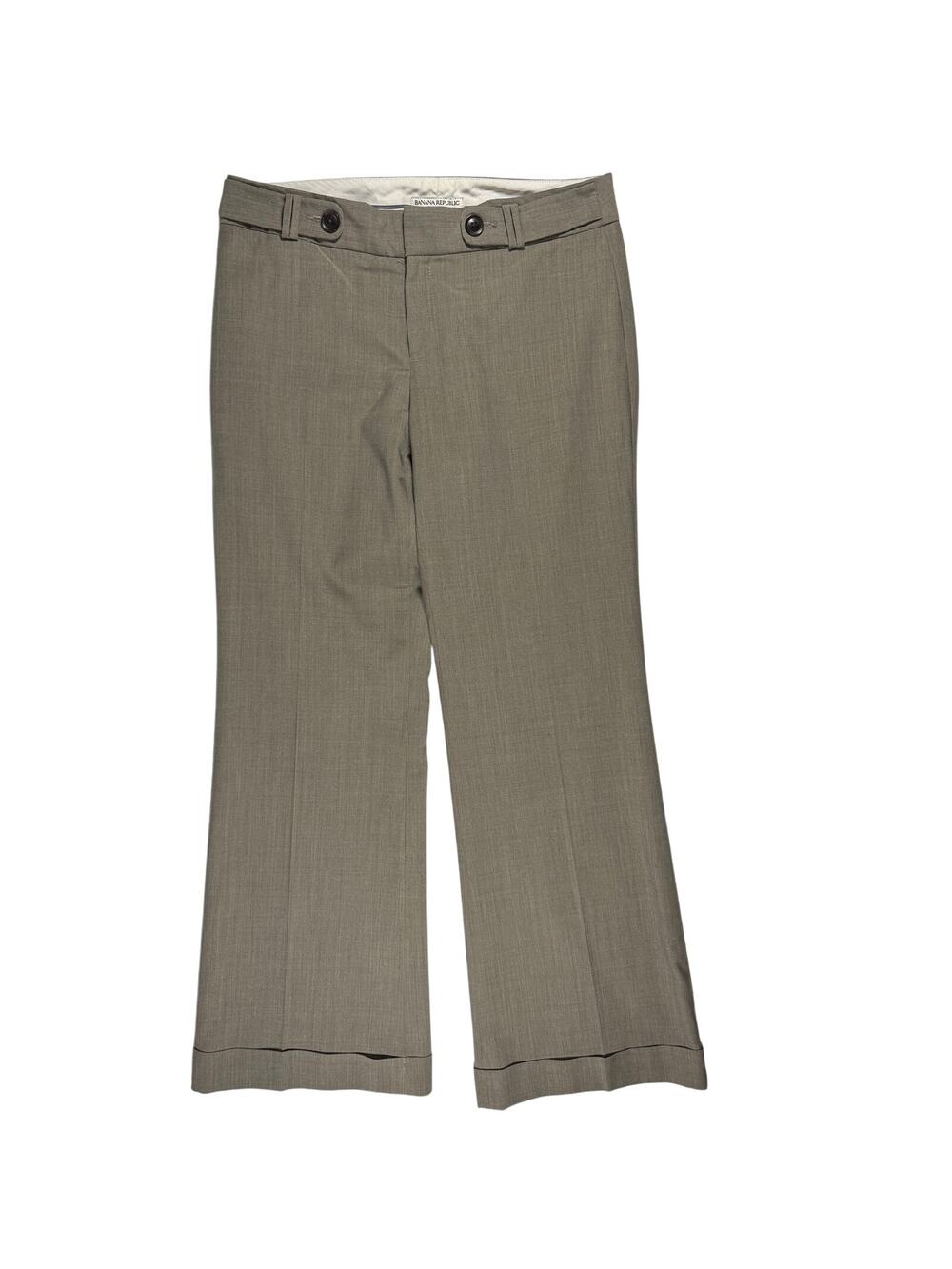 Banana Republic Women's 8 Wide Leg Trouser Wool Blend Pants Martin Fit Office